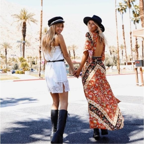 Dresses & Skirts - Peaches Sun Dress white lace mini spell designs S